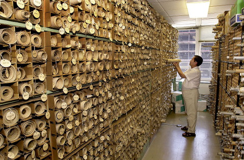 old engineering plan storage